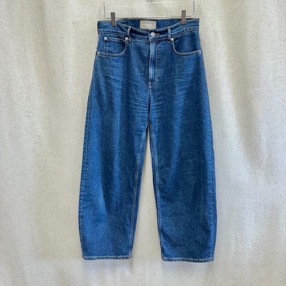 EVERLANE The Way High Curve Jean Women's 29L in Ocean Dark Wash Denim - Picture 4 of 15